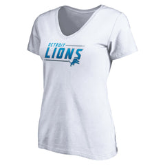 Women's Mascot In Bounds V-Neck T-Shirt - Detroit Lions