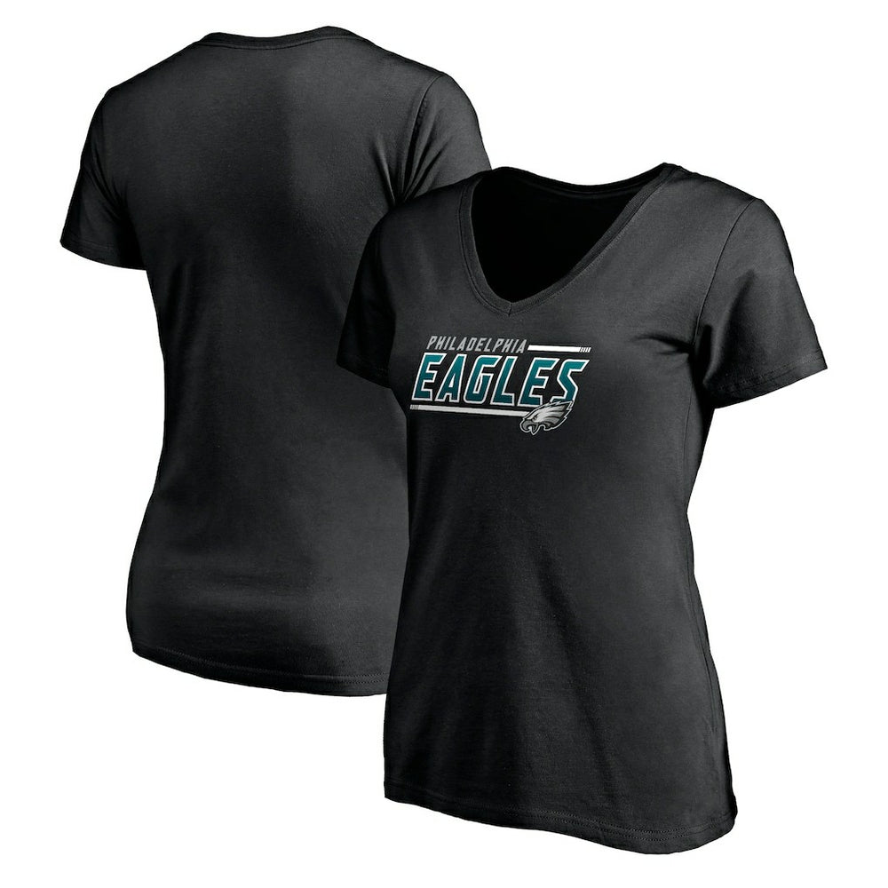 Women's Mascot In Bounds V-Neck T-Shirt - Philadelphia Eagles