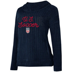 USWNT Concepts Sport Women's Linger Long Sleeve Hooded Top - Navy