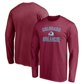 NHL Burgundy Colorado Avalanche Victory Arch Long Sleeve T-Shirt