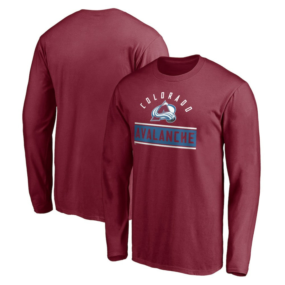 NHL Burgundy Colorado Avalanche Team Arch Knockout Long Sleeve T-Shirt
