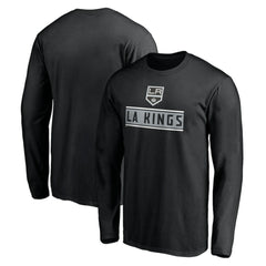 NHL Black Los Angeles Kings Team Arch Knockout Long Sleeve T-Shirt