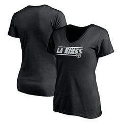 NHL Black Los Angeles Kings Women's Mascot In Bounds V-Neck T-Shirt