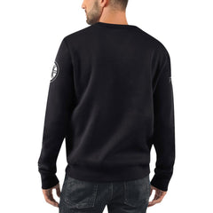 NHL Black Boston Bruins Starter x NHL Black Ice Cross Check Pullover Sweatshirt