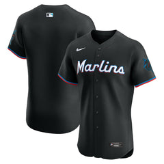 MLB Miami Marlins Nike Alternate Vapor Premier Elite Patch Jersey