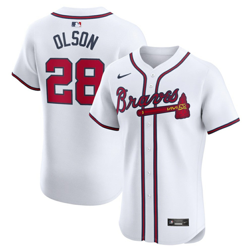 MLB Matt Olson Atlanta Braves Nike Home Elite Player Jersey