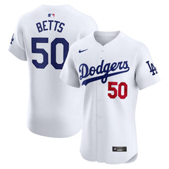 MLB Mookie Betts Los Angeles Dodgers Nike Home Elite Jersey