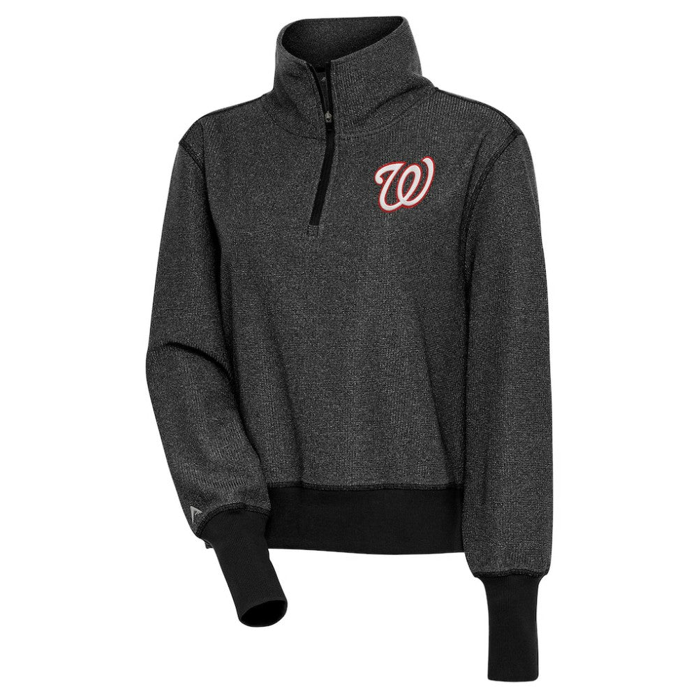 MLB Washington Nationals Antigua Women's Upgrade Half-Zip Pullover Top