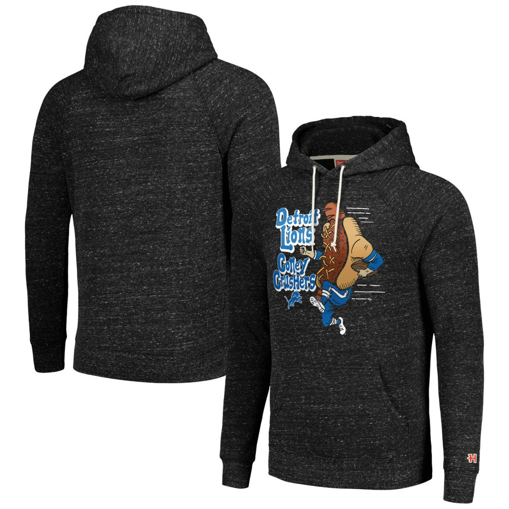 Homage Unisex NFL x Guy Fieri’s Flavortown Tri-Blend Pullover Hoodie - Detroit Lions