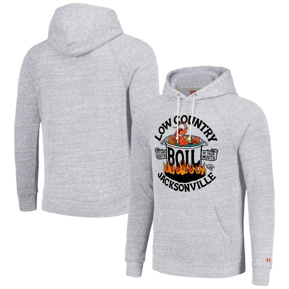 Homage Unisex NFL x Guy Fieri’s Flavortown Tri-Blend Pullover Hoodie - Jacksonville Jaguars