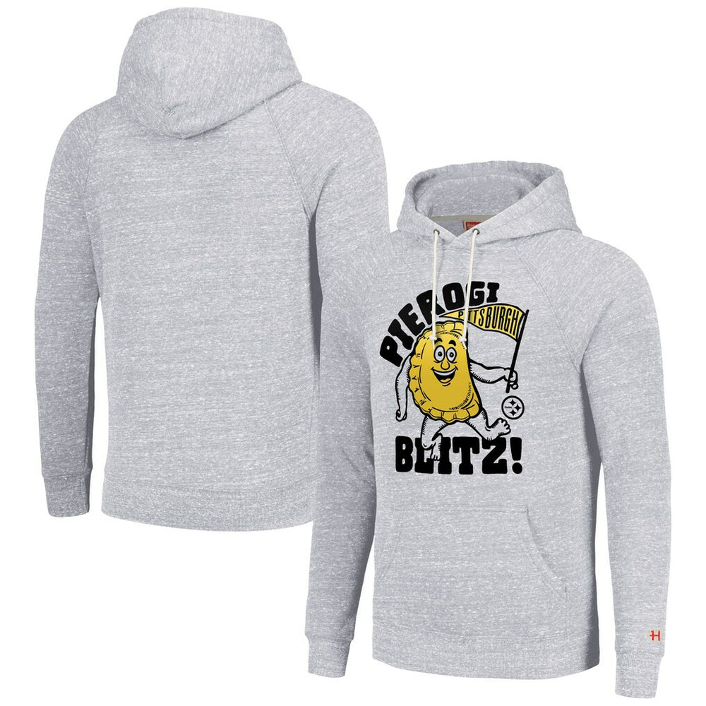 Homage Unisex NFL x Guy Fieri’s Flavortown Tri-Blend Pullover Hoodie - Pittsburgh Steelers
