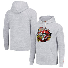 Homage Unisex NFL x Guy Fieri’s Flavortown Tri-Blend Pullover Hoodie - San Francisco 49ers