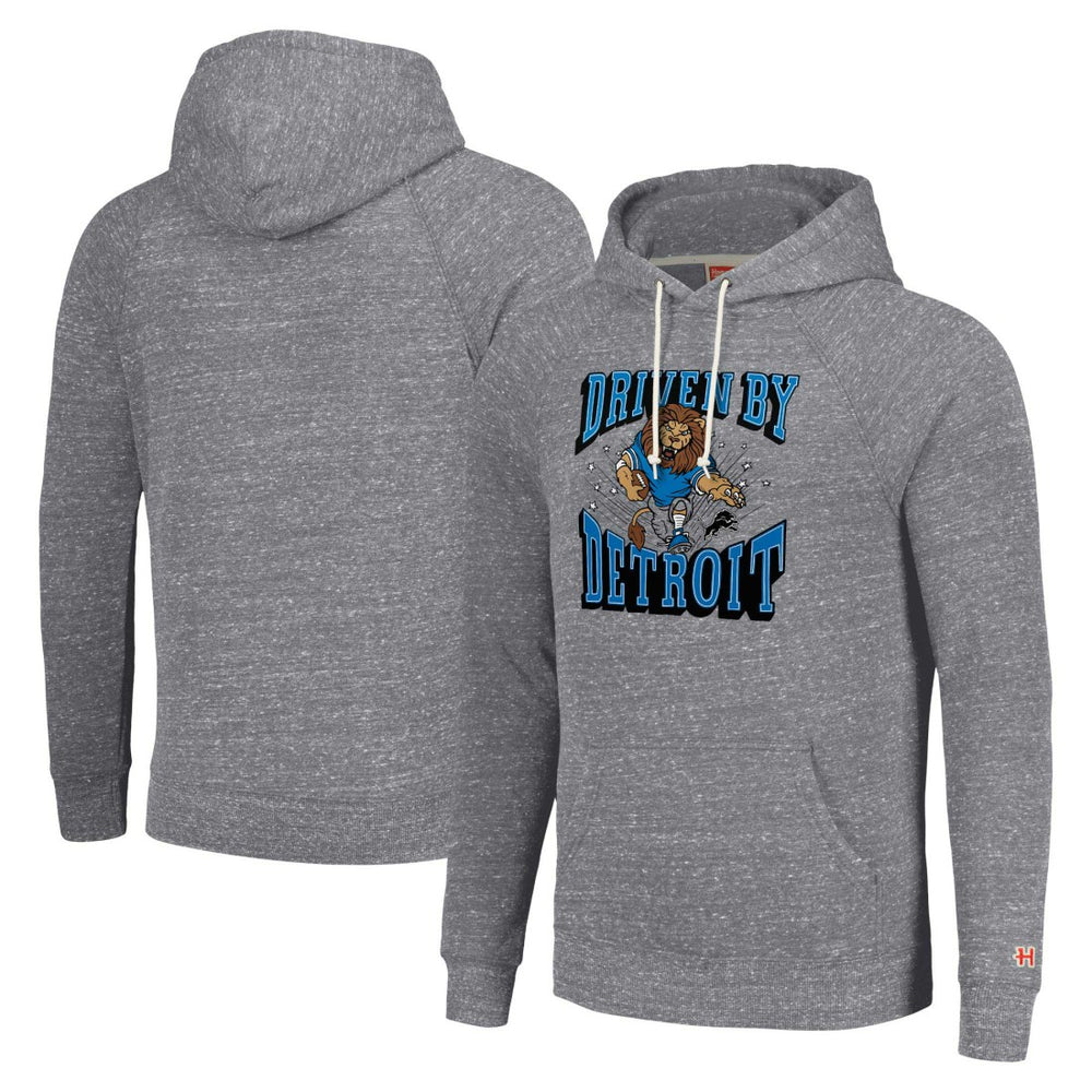 Homage Unisex Hyperlocal Raglan Pullover Hoodie - Detroit Lions