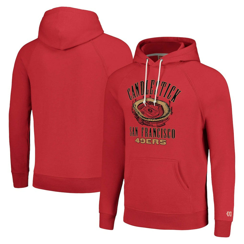 Homage Unisex Hyperlocal Raglan Pullover Hoodie - San Francisco 49ers