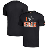 Homage Unisex The NFL ASL Collection by Love Sign Tri-Blend T-Shirt - Cincinnati Bengals