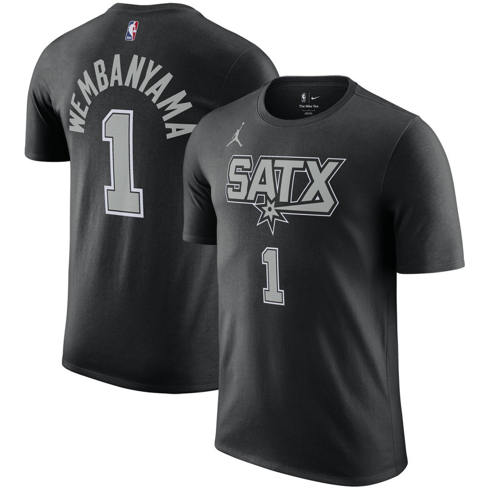 NBA Victor Wembanyama San Antonio Spurs Jordan Brand 2022/23 Statement Edition Name & Number T-Shirt