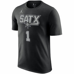 NBA Victor Wembanyama San Antonio Spurs Jordan Brand 2022/23 Statement Edition Name & Number T-Shirt