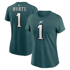 Jalen Hurts Women's Player Name & Number T-Shirt - Philadelphia Eagles