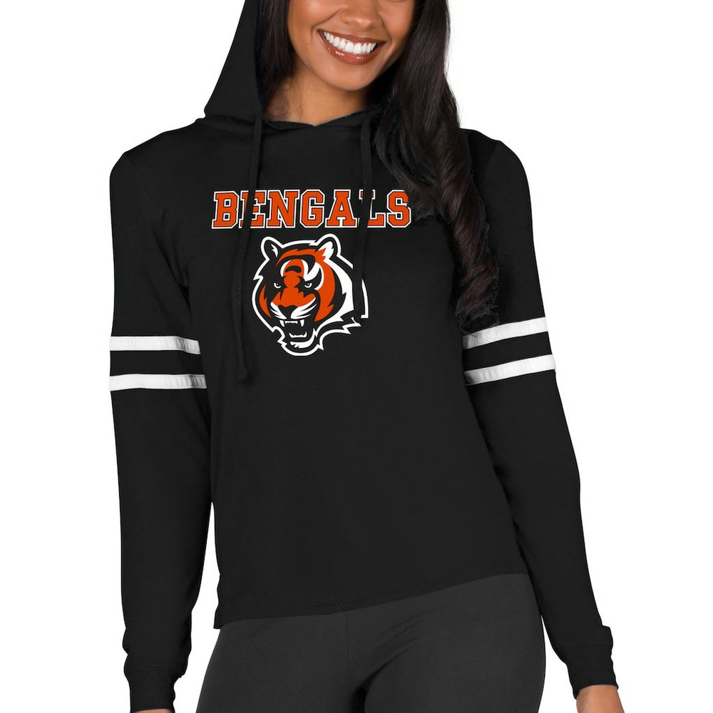 Concepts Sport Women's Marathon Lightweight Lounge Pullover Hoodie - Cincinnati Bengals