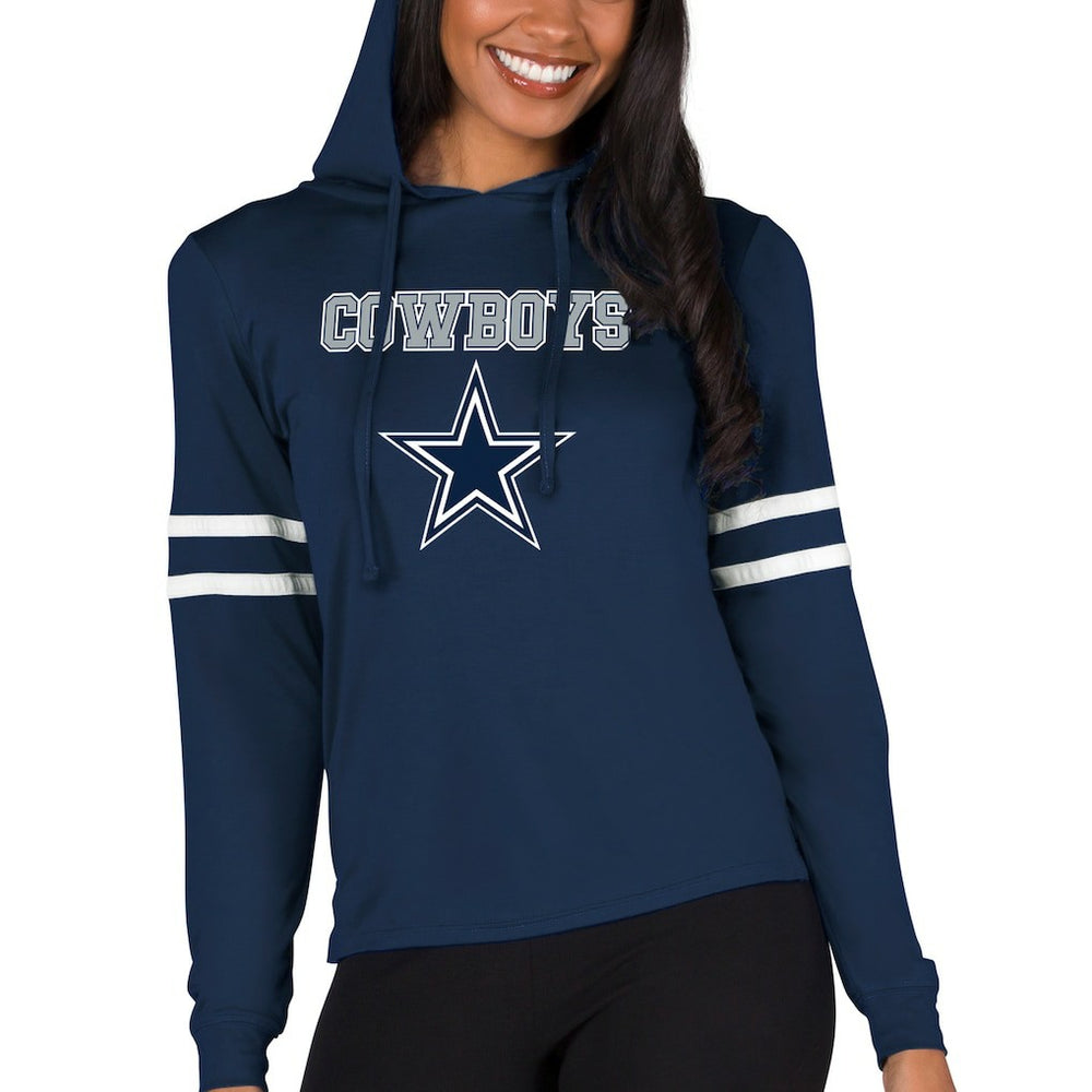 Concepts Sport Women's Marathon Lightweight Lounge Pullover Hoodie - Dallas Cowboys