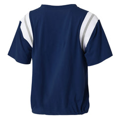 WEAR by Erin Andrews Women's Cinched Colorblock T-Shirt - Dallas Cowboys