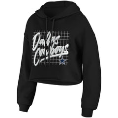 WEAR by Erin Andrews Women's Domestic Cropped Pullover Hoodie - Dallas Cowboys