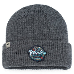 NHL Charcoal Vegas Golden Knights Fanatics 2024 NHL Winter Classic Fisherman Cuffed Knit Hat