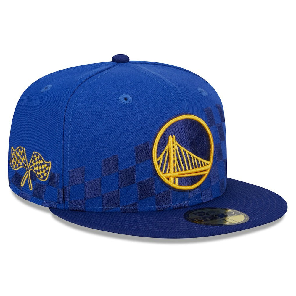NBA Golden State Warriors Rally Drive Checkerboard 59FIFTY Crown Fitted Hat sale