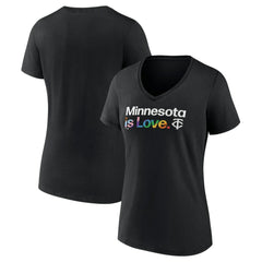 MLB Minnesota Twins Women's City Pride V-Neck T-Shirt