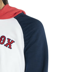 MLB Boston Red Sox Lusso Women's Marlowe Tri-Blend Raglan Pullover Hoodie