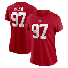 Nick Bosa Women's Player Name & Number T-Shirt - San Francisco 49ers