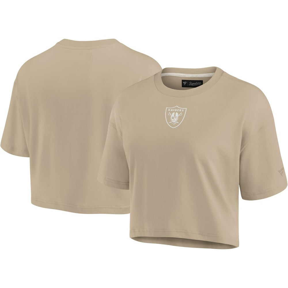 Women's Elements Super Soft Boxy Cropped T-Shirt - Las Vegas Raiders