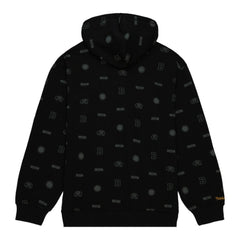 NHL Black Boston Bruins Mitchell & Ness 100th Anniversary Allover Print Pullover Hoodie