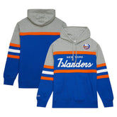 NHL Royal/Gray New York Islanders Head Coach Pullover Hoodie