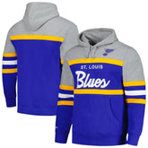 NHL Blue/Gray St. Louis Blues Head Coach Pullover Hoodie