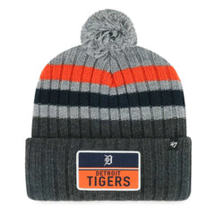 MLB Detroit Tigers '47 Stack Cuffed Knit Hat with Pom