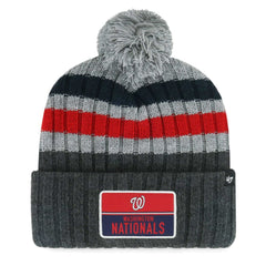 MLB Washington Nationals '47 Stack Cuffed Knit Hat with Pom