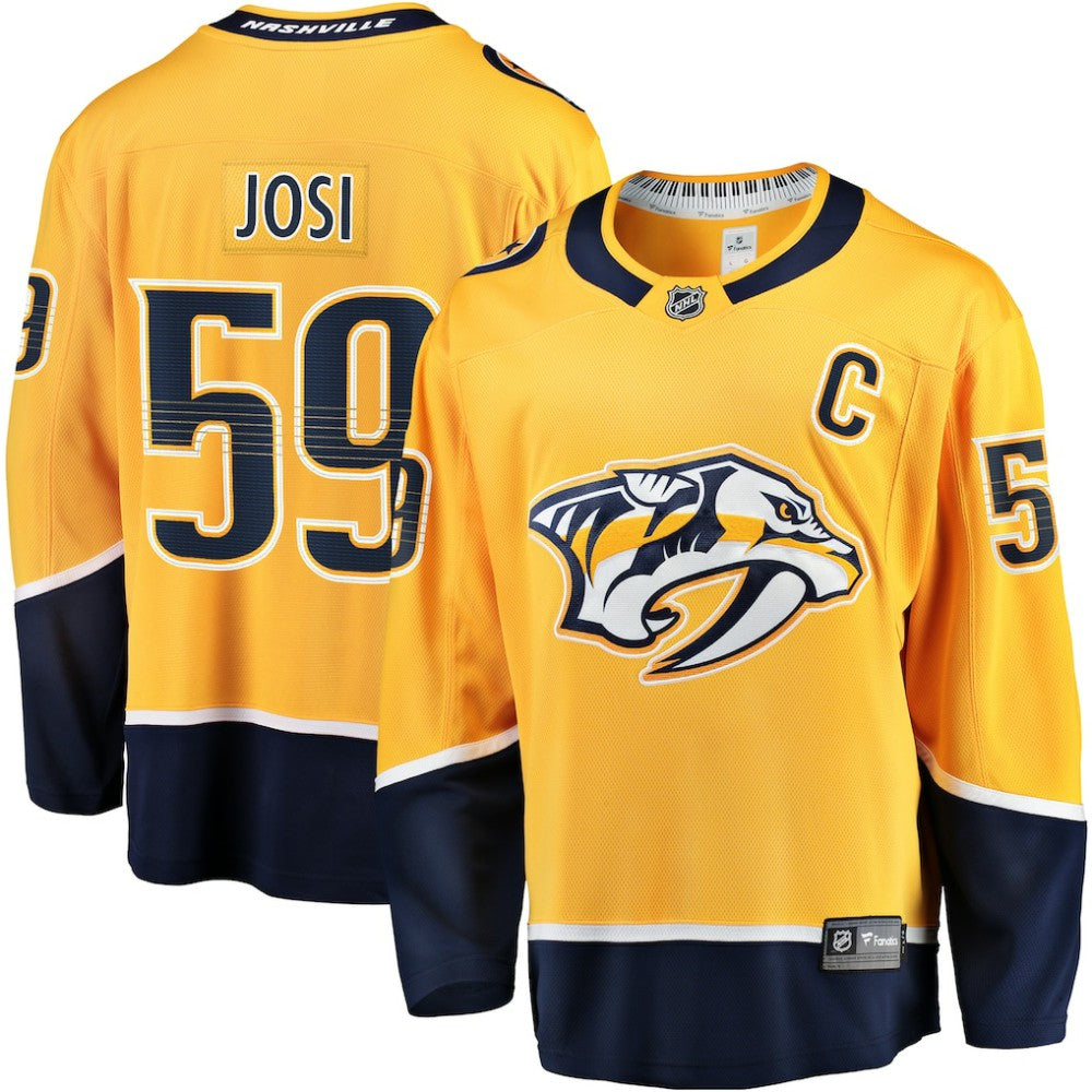 NHL Gold Roman Josi Nashville Predators Fanatics Home Breakaway Jersey