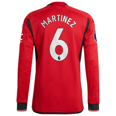 Lisandro Martínez Manchester United 2023/24 Home Long Sleeve Player Jersey - Adidas Red