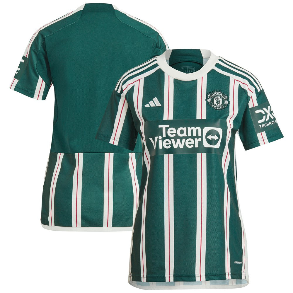 Manchester United Women's 2023/24 Away Replica Jersey - Adidas Green