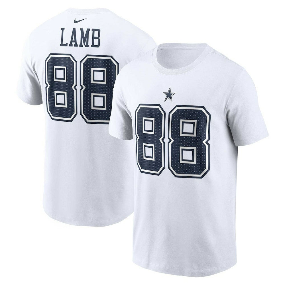 CeeDee Lamb Player Name & Number T-Shirt - Dallas Cowboys