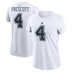 Dak Prescott Women's Player Name & Number T-Shirt - Dallas Cowboys