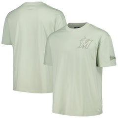 MLB Miami Marlins Pro Standard Oversized Neutral CJ Dropped Shoulders T-Shirt
