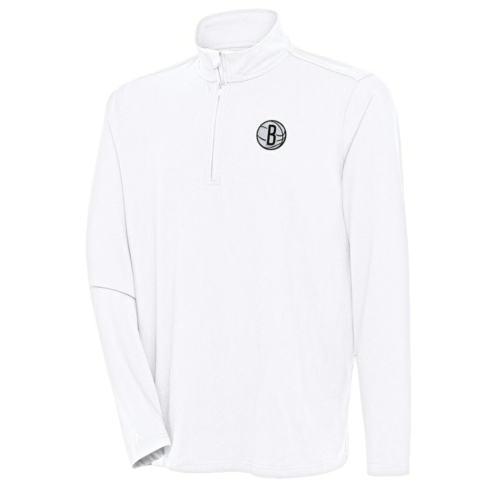NBA Brooklyn Nets Antigua Hunk Quarter-Zip Pullover Top