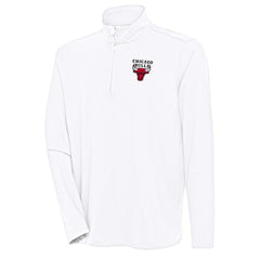NBA Chicago Bulls Antigua Hunk Quarter-Zip Pullover Top