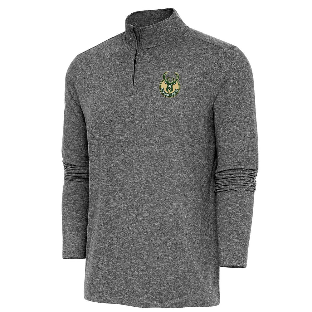 NBA Milwaukee Bucks Antigua Hunk Quarter-Zip Pullover Top
