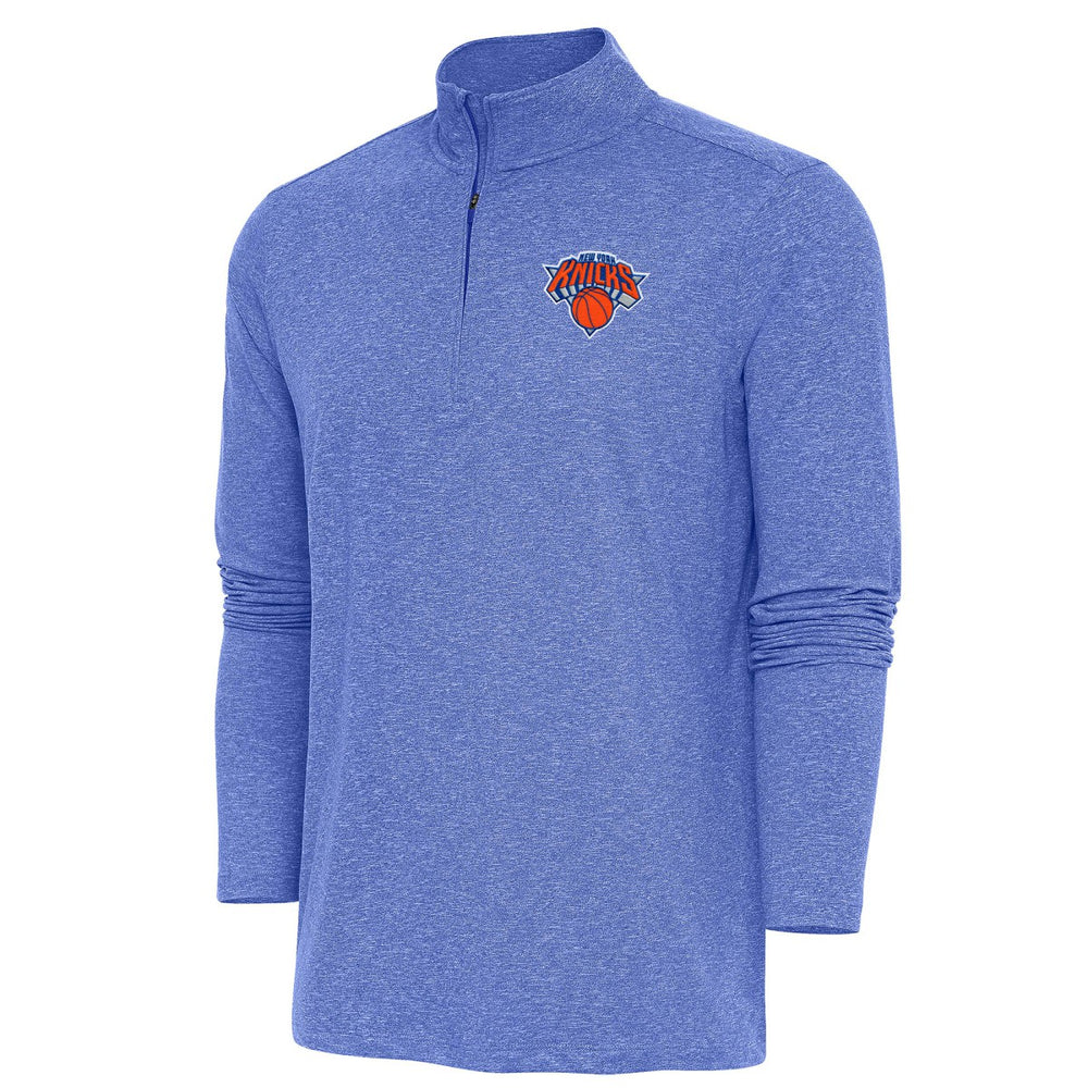 NBA New York Knicks Antigua Hunk Quarter-Zip Pullover Top