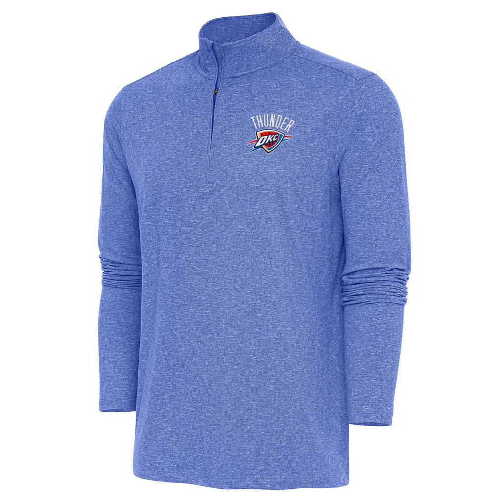 NBA Oklahoma City Thunder Antigua Hunk Quarter-Zip Pullover Top