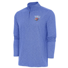 NBA Oklahoma City Thunder Antigua Hunk Quarter-Zip Pullover Top