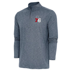 NBA Philadelphia 76ers Antigua Hunk Quarter-Zip Pullover Top